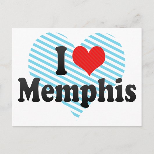 Carte Postale I Love Memphis (Devant)