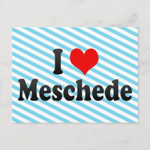 Carte Postale I Love Meschede, Allemagne