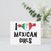 Carte Postale I Love Mexican Girls (Debout devant)
