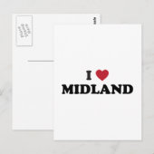 Carte Postale I Love Midland Texas (Devant / Derrière)
