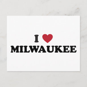 Carte Postale I Love Milwaukee Wisconsin