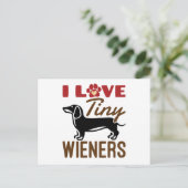 Carte Postale I Love Miniature Dachshund Doxie (Debout devant)
