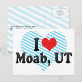 Carte Postale I Love Moab, UT (Devant / Derrière)