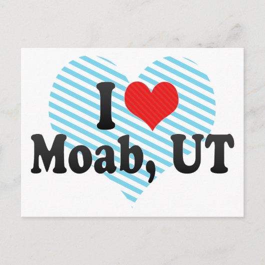 Carte Postale I Love Moab, UT (Devant)