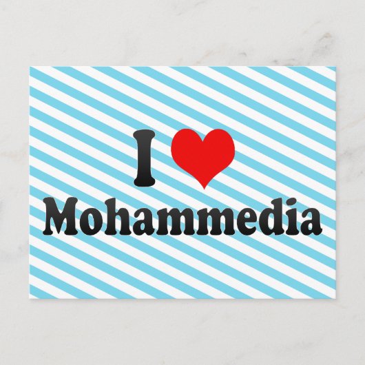 Carte Postale I Love Mohammedia, Maroc (Devant)