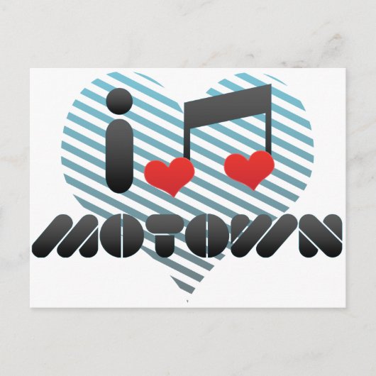 Carte Postale I Love Motown (Devant)