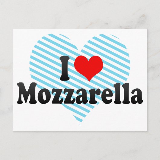 Carte Postale I Love Mozzarella (Devant)