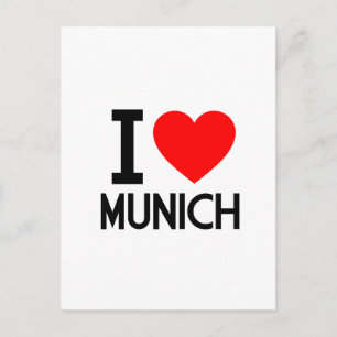 Carte Postale I Love Munich