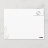 Carte postale I Love Music (Dos)