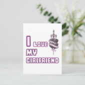 Carte Postale I Love My Girlfriend (Style Légende) (Debout devant)