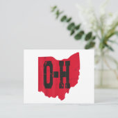 Carte Postale I Love My Ohio Home Script Ohio Buckeye State (Debout devant)