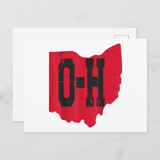 Carte Postale I Love My Ohio Home Script Ohio Buckeye State (Devant / Derrière)