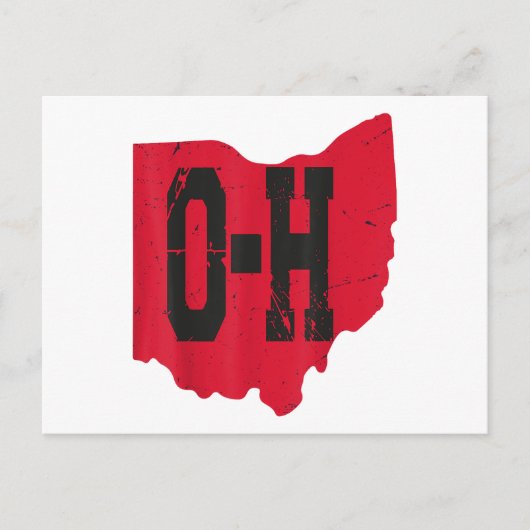 Carte Postale I Love My Ohio Home Script Ohio Buckeye State (Devant)
