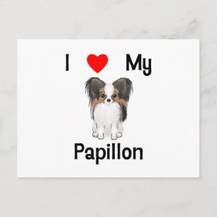 Carte Postale I Love My Papillon (picture)