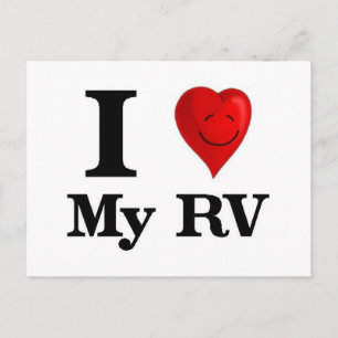 Carte Postale I Love My RV