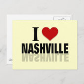 Carte Postale I Love Nashville (Devant / Derrière)