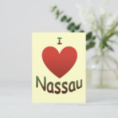 Carte Postale I Love Nassau (Debout devant)