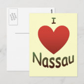 Carte Postale I Love Nassau (Devant / Derrière)
