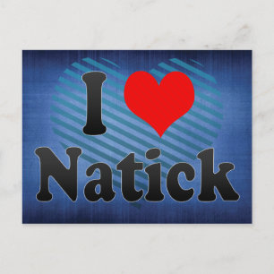 Carte Postale I Love Natick, États-Unis