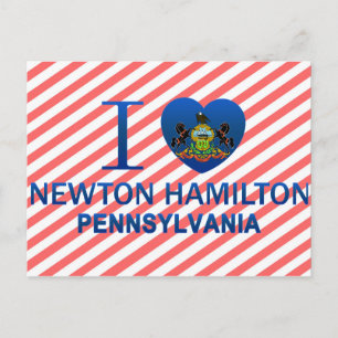Carte Postale I Love Newton Hamilton, PA