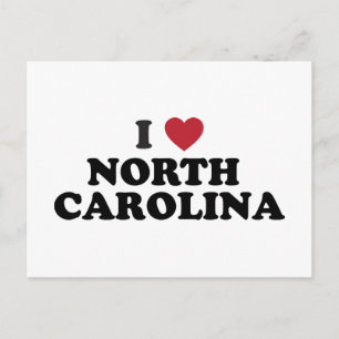 Carte Postale I Love North Carolina