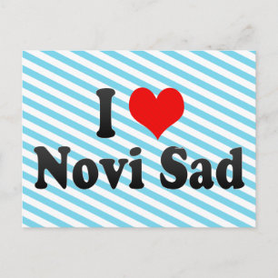 Carte Postale I Love Novi Sad, Serbie