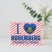 Carte Postale I Love Nuremberg, PA (Debout devant)
