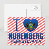 Carte Postale I Love Nuremberg, PA (Devant / Derrière)