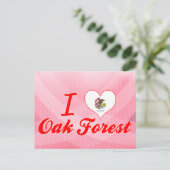 Carte Postale I Love Oak Forest, Illinois (Debout devant)