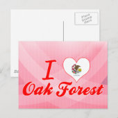 Carte Postale I Love Oak Forest, Illinois (Devant / Derrière)
