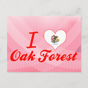 Carte Postale I Love Oak Forest, Illinois