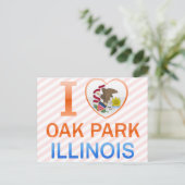 Carte Postale I Love Oak Park, IL (Debout devant)