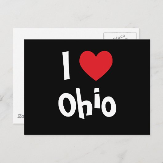 Carte Postale I Love Ohio (Devant / Derrière)