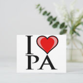 Carte Postale I Love PA - Pennsylvanie (Debout devant)