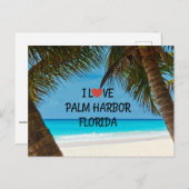 Carte Postale I Love Palm Harbour, Floride (Devant / Derrière)