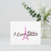 Carte Postale I Love Paris (Debout devant)