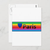 Carte Postale I Love Paris (Devant / Derrière)