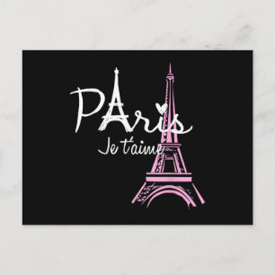 Carte Postale I Love Paris Tour Eiffel France Souvenir français