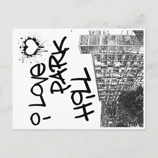Carte Postale I Love Park Hill (Devant)