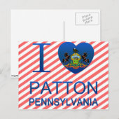 Carte Postale I Love Patton, PA (Devant / Derrière)