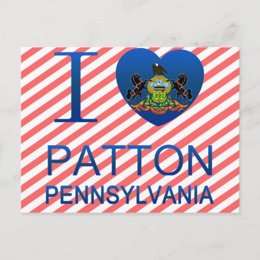 Carte Postale I Love Patton, PA (Devant)