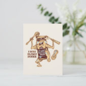 CARTE POSTALE I LOVE PEANUT BUTTER (Debout devant)