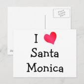 Carte Postale I Love Père Noël Monica (Devant / Derrière)