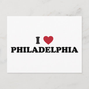 Carte Postale I Love Philadelphia Pennsylvanie
