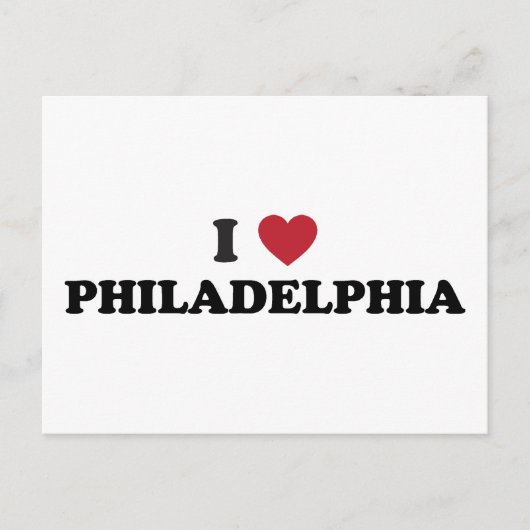 Carte Postale I Love Philadelphia Pennsylvanie (Devant)