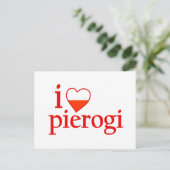 Carte Postale I Love Pierogi (Debout devant)