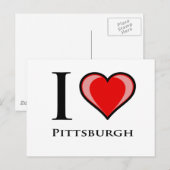 Carte Postale I Love Pittsburgh (Devant / Derrière)