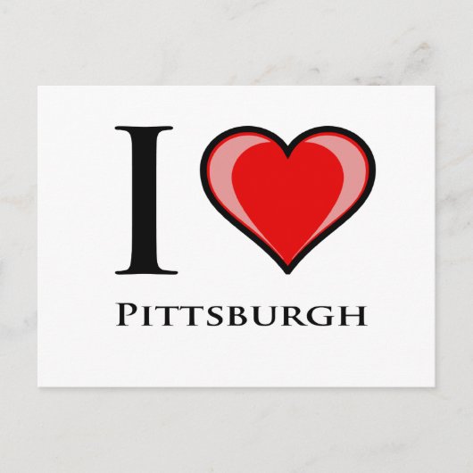 Carte Postale I Love Pittsburgh (Devant)