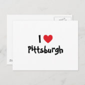 Carte Postale I Love Pittsburgh (Devant / Derrière)