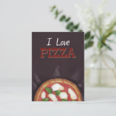 Carte postale I Love Pizza (Debout devant)